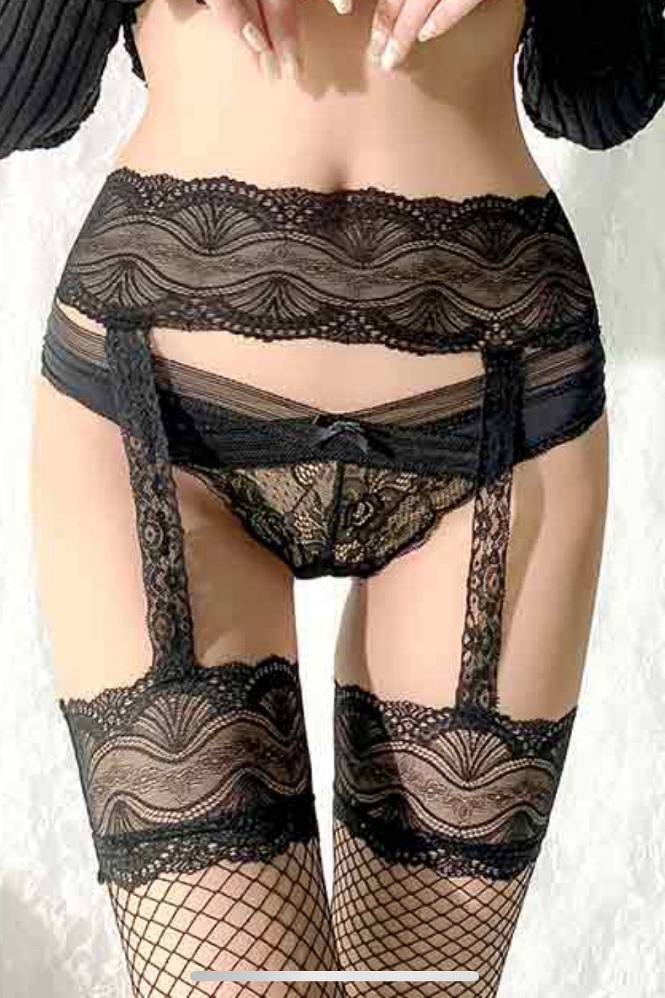 Smile(スマイル) - コスプレ[ガーターベルト＆網タイツ]